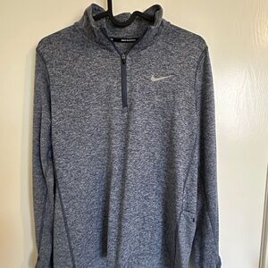 Nike Blue Quarter-Zip Womens Pullover
